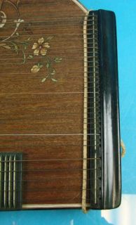 Meinel & Herold Klingenthal Zither M&H VTG + Wood Case Autoharp Harp