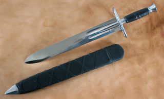 Hand Forged Medieval Katzbalger w Scabbard SCA Sword