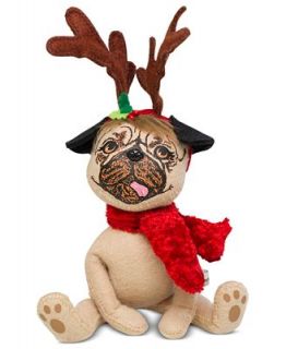 Annalee Collectible Figurine, Cozy Christmas Pug