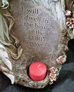 Sympathy Angel Votive Candle Holder Memorial Statue