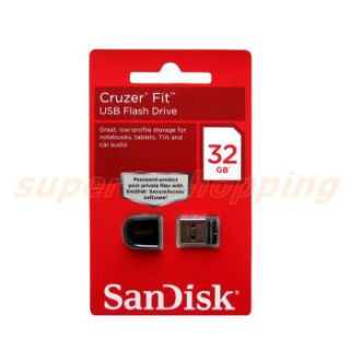 32GB Cruzer Fit USB 2.0 Flash Memory Mini Flash Pen Drive SDCZ33 032G
