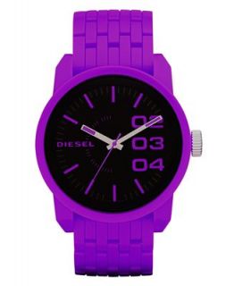 Diesel Watch, Hot Purple Plastic Bracelet 54x46mm DZ1524