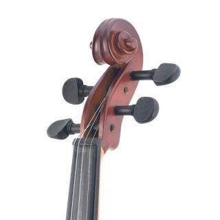 Mendini 4 4 MV300 Solid Wood Violin in Satin Finish with Hard Case New