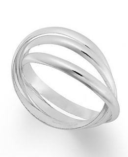 Giani Bernini Sterling Silver Ring, Three Band Rolling Ring