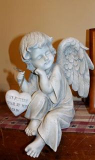 Memorial Angel Shelf Sitter Gravestone Remembrance Statue