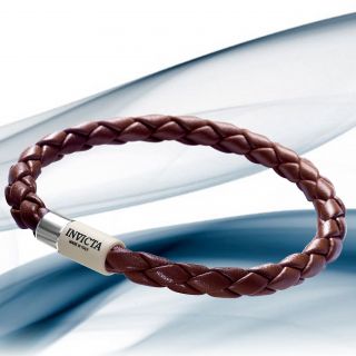Invicta J0006 Mens Italian Leather Rope Bracelet