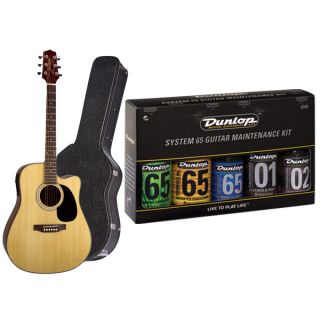 by Takamine ES33C Acoustic Electric Guitar w Cleaning Kit
