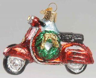 Merck Familys Old World Christmas Ornament Motor Scooter 8859923