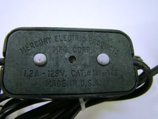 Mercury Electric Prods Mfg Corp Sewing Machine Foot Knee Pedal No 704