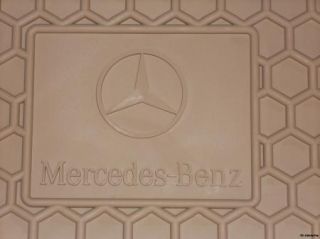 2007 Mercedes S550 S600 Rubber Floor Mats Beige
