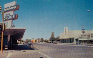 Mesa Arizona Looking North Main MacDonald Postcard