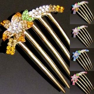 this gorgeous metal hair comb french twist with sparkling austrian