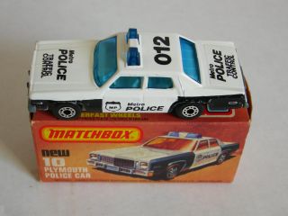 Superfast LS 10 C Plymouth Gran Fury Police Car with Roof Light