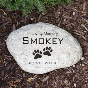 Memorial Garden Stone Engraved Dog Memorial Garden Stone Marker