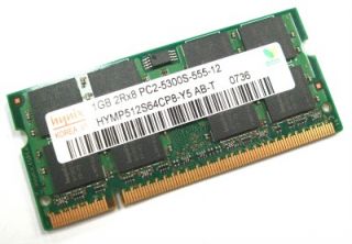 1GB Hynix HYMP512S64CP8 Y5 AB T PC2 5300S 667MHz DDR2 200 Pin Laptop