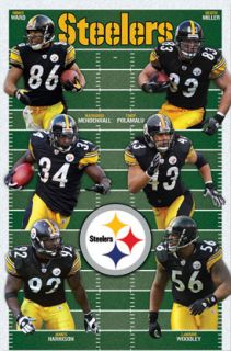 Pittsburgh Steelers 2010 Poster Polamalu Mendenhall