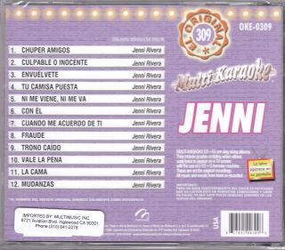 Jenni Rivera Karaoke CD Graphics Pistas Musical Vol 1