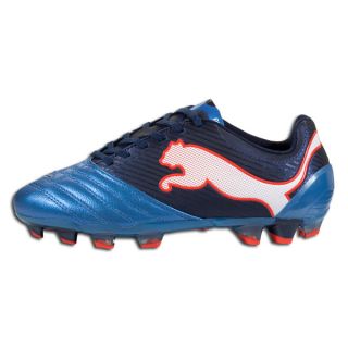 Puma Powercat 2 12 FG Mens Soccer Cleats Boots Shoes Blue Orange Size