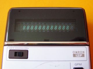 VINTAGE 70S CALCULATOR COLLECTION   Omron 12F   RARE FINANCIAL TWIN
