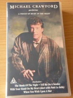 Michael Crawford A Touch of Music in The Night PAL VHS Video VGC