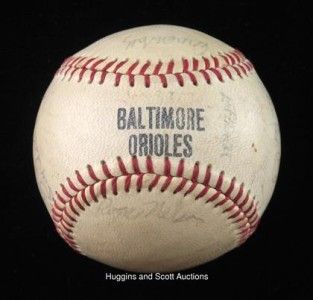 Vintage Signed Mike Flanagan Scott McGregor OAL Baseball Lee Mac Phail