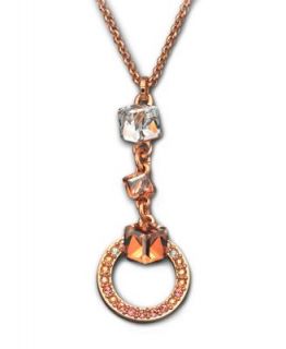 Swarovski Necklace, Silver Tone Crystal Handcuff Pendant