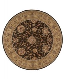 Couristan Rugs, Everest Isfahan Black Round   Rugs