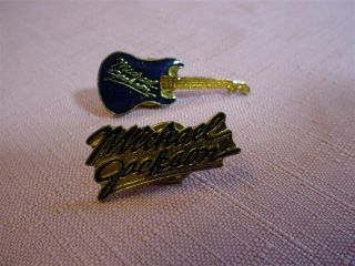 Michael Jackson Vintage Guitar Name Pin Memorabilia