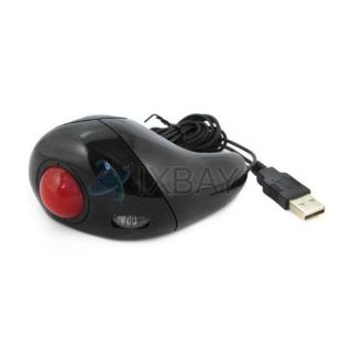 Laptop PC Optical Hand Held USB Mouse Mice w Trackball