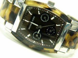 Michael Kors Womens Brown Gold Print Watch MK5051