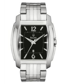 Bulova Watch, Mens Stainless Steel Bracelet 26mm 96B121   All Watches