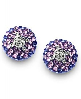 Swarovski Earrings, Purple Pointiage Stud Earrings   Fashion Jewelry