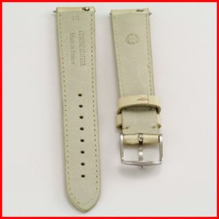 Michele Nude Gold Patent Leather Watch Strap Band Silver Buckle 16mm