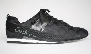 Womens Shoes Authentic Coach A1209 Hadley C Signature Sneaker Black