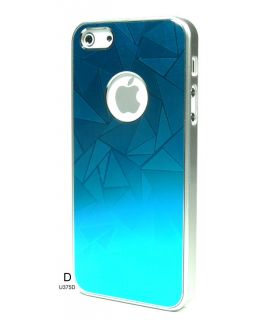 Brushed Metal Bumper Triangle Cover Case for iPhone 5 U375D