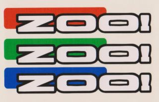 Zoo Trial Bike Frame Stickers Decals Cycle