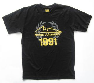 Michael Schumacher Collection Records of A Champion T Shirt Black