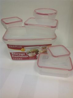 Tupperware Plastic Food Storage Containers Freezer Microwave Click and