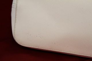 Michael Kors Jet Set Travel Leather Tote White MSRP$280