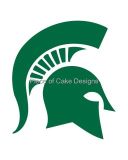 Michigan State Logo Edible Image Icing Cake Cupcaketopper Look