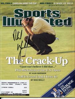 Phil Mickelson 2006 Sports Illustrated Autographed