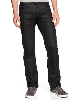 Guess Jeans, Lincoln Coated Dark Wash Denim Jeans   Mens Jeans   