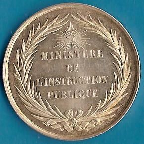 Diploma Medal Splendid French Silver Medal 19th Century