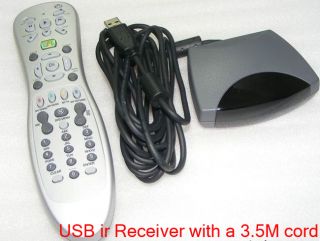 Microsoft MCE Media center+USB IR Receiver+IR emitter for Win7 XP #1