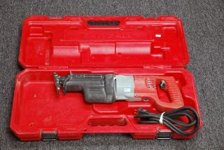 Milwaukee 6509 22 Corded Reciprocating Saw Heavy Duty with Case