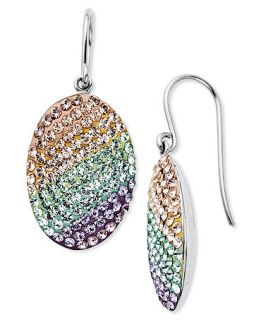 Kaleidoscope Sterling Silver Earrings, Pastel Fade Crystal Earrings