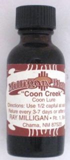 Coon Creek Milligan Brand Raccoon Trapping Lure 1 Ounce
