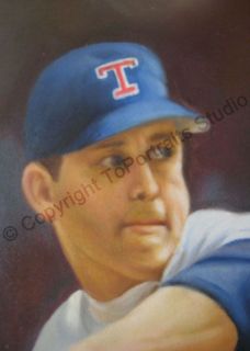 Nolan Ryan Texas Rangers MLB Poster Canvas Oil Painting