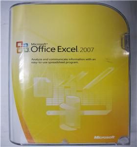 Microsoft Office Excel 2007 Retail Box for Windows Full Version SKU