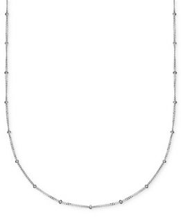 Giani Bernini Sterling Silver Necklace, 18 Station Bead Necklace